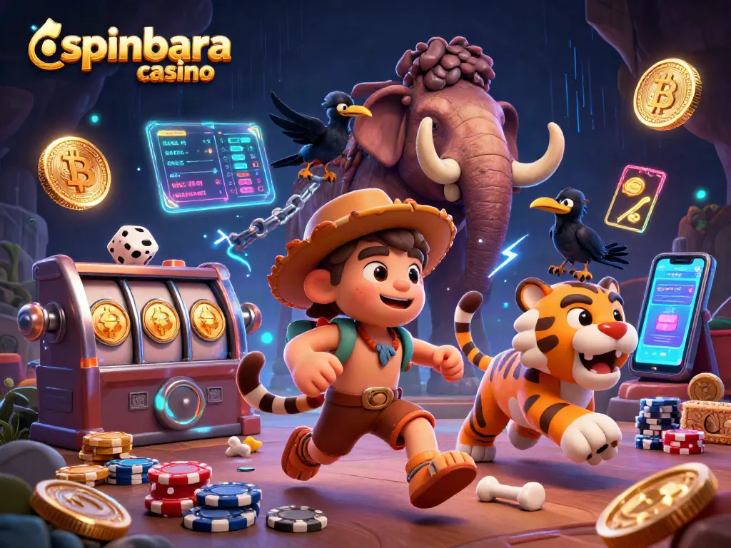 Experience the thrill at Spinbara Casino with dynamic gaming action and vibrant visuals.